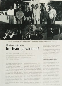 Teamtraining als Outdoortraining