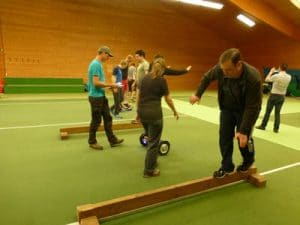 Smartboard und Balance Beam