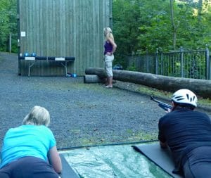 Teamski Biathlon Schießstand