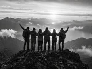 Team erfolgreich auf Gipfel