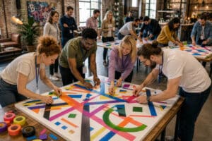 Tape Art Teambuilding